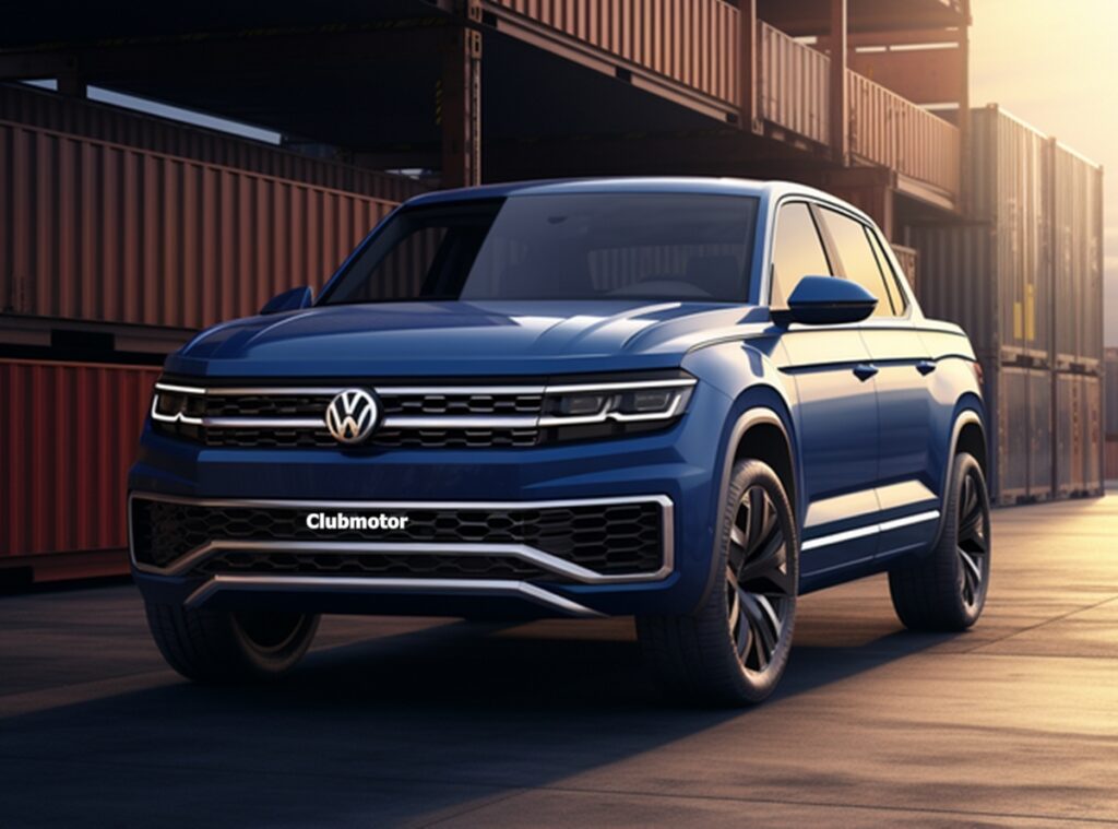 Nova Volkswagen Amarok 2024 Frente da nova geração aparece na próxima